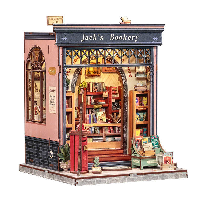 Creative DIY Wooden Miniature Scene Cottage 3D Stereo Hand-assembled Toys