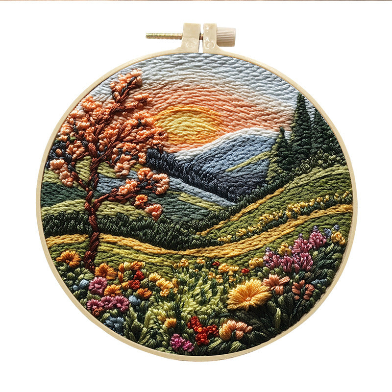 Embroidery Diy Handmade Cloth Art Material Kit Kit