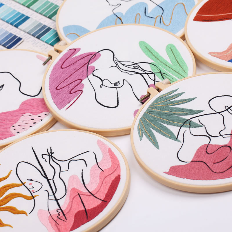 Art Embroidery Diy Embroidery Kit Punch Needle