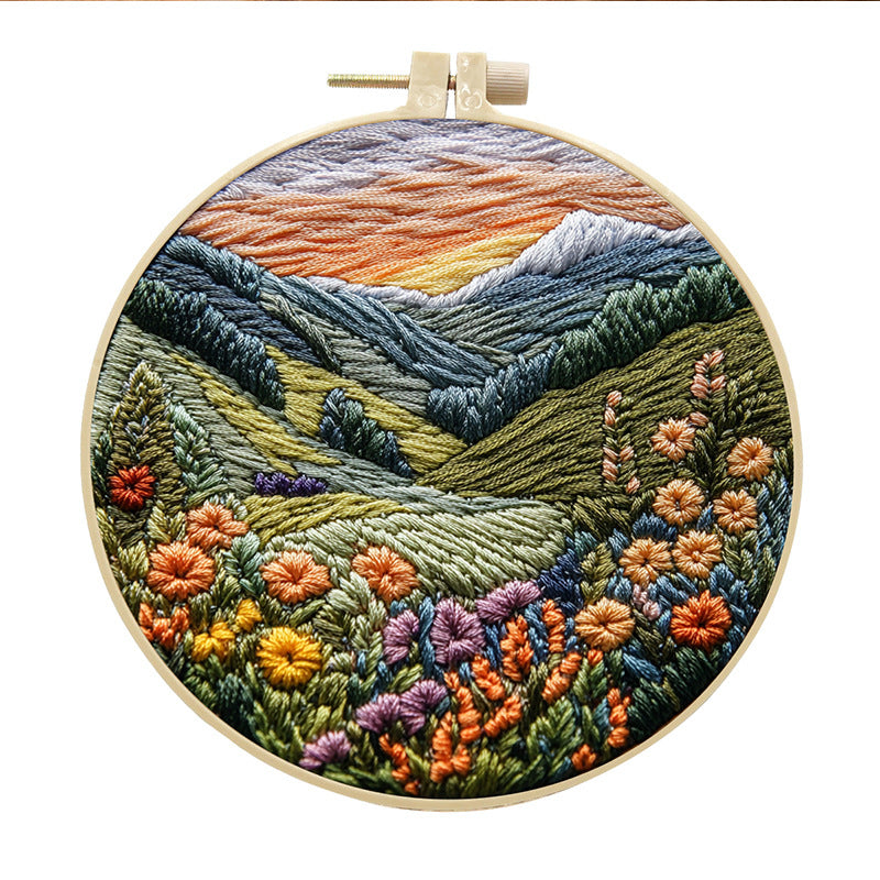 Embroidery Diy Handmade Cloth Art Material Kit Kit