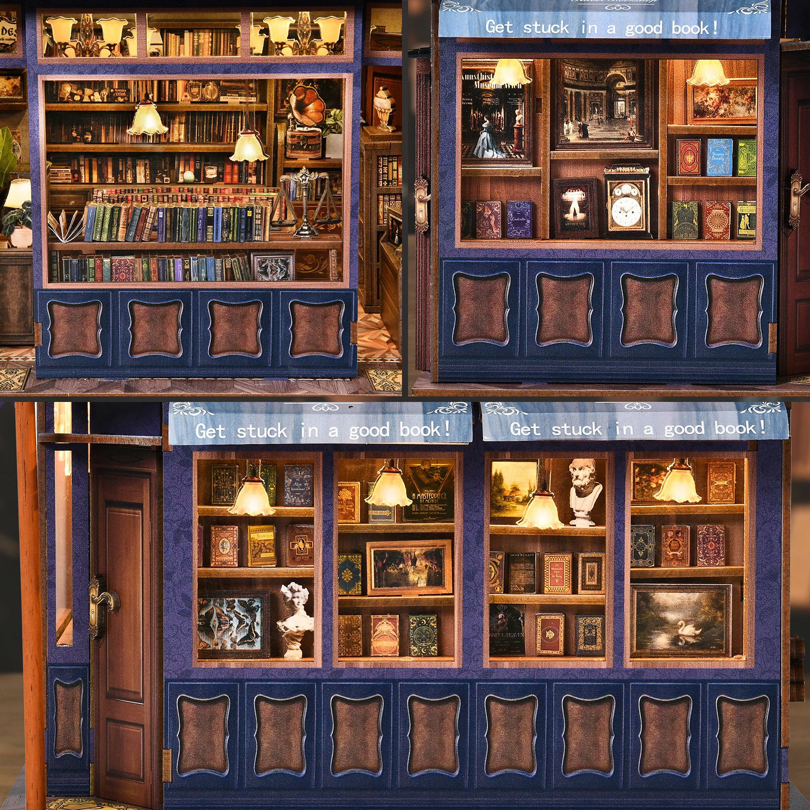 Notting Hill Bookstore DIY Cottage Model Bookend 3D Puzzle
