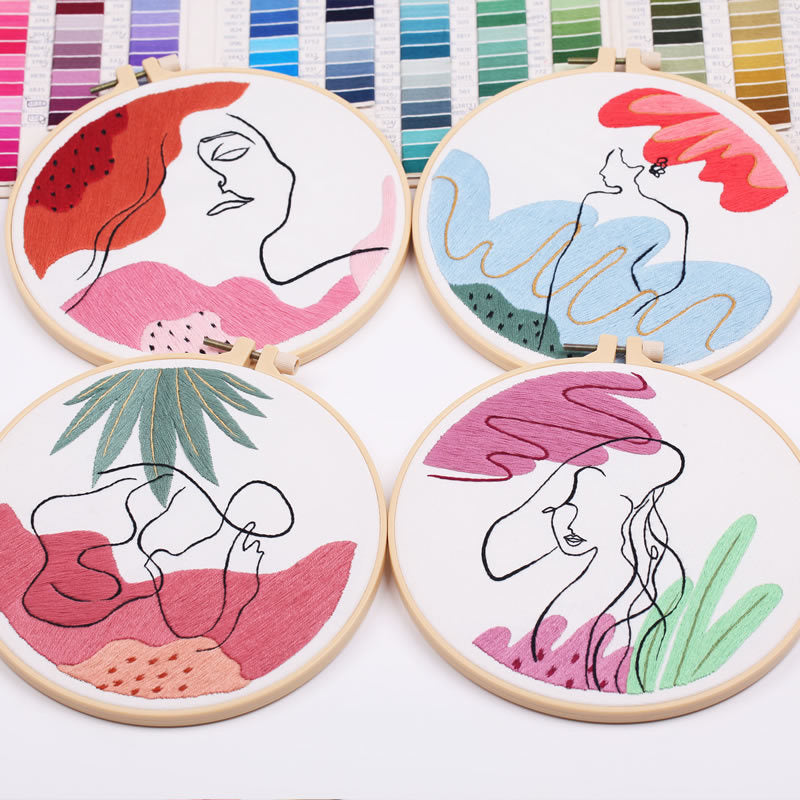 Art Embroidery Diy Embroidery Kit Punch Needle