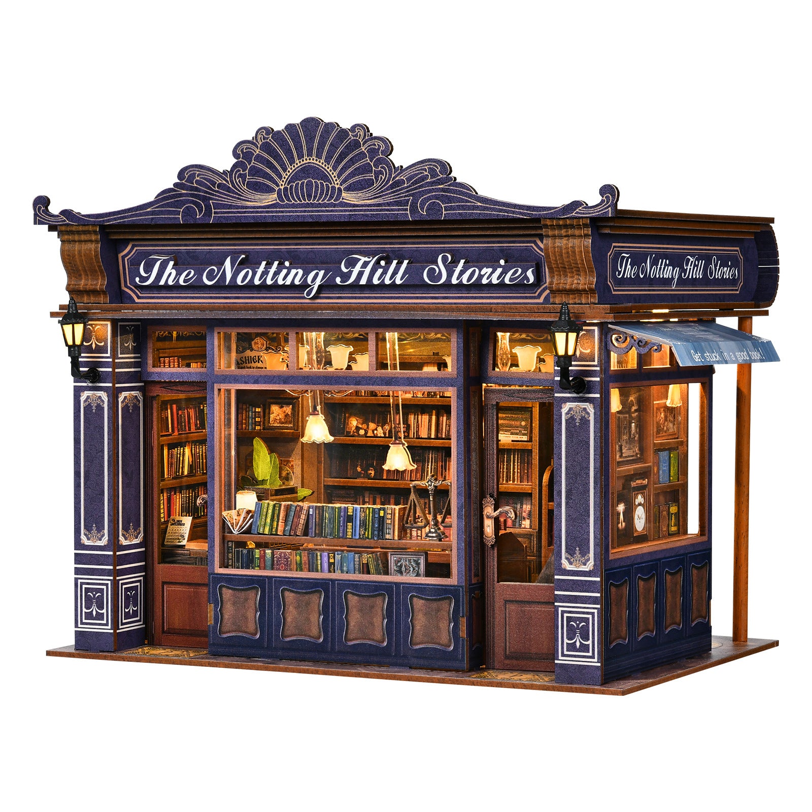 Notting Hill Bookstore DIY Cottage Model Bookend 3D Puzzle